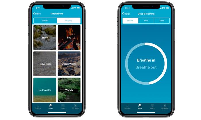Relief app puste og opplæring ny iPhone